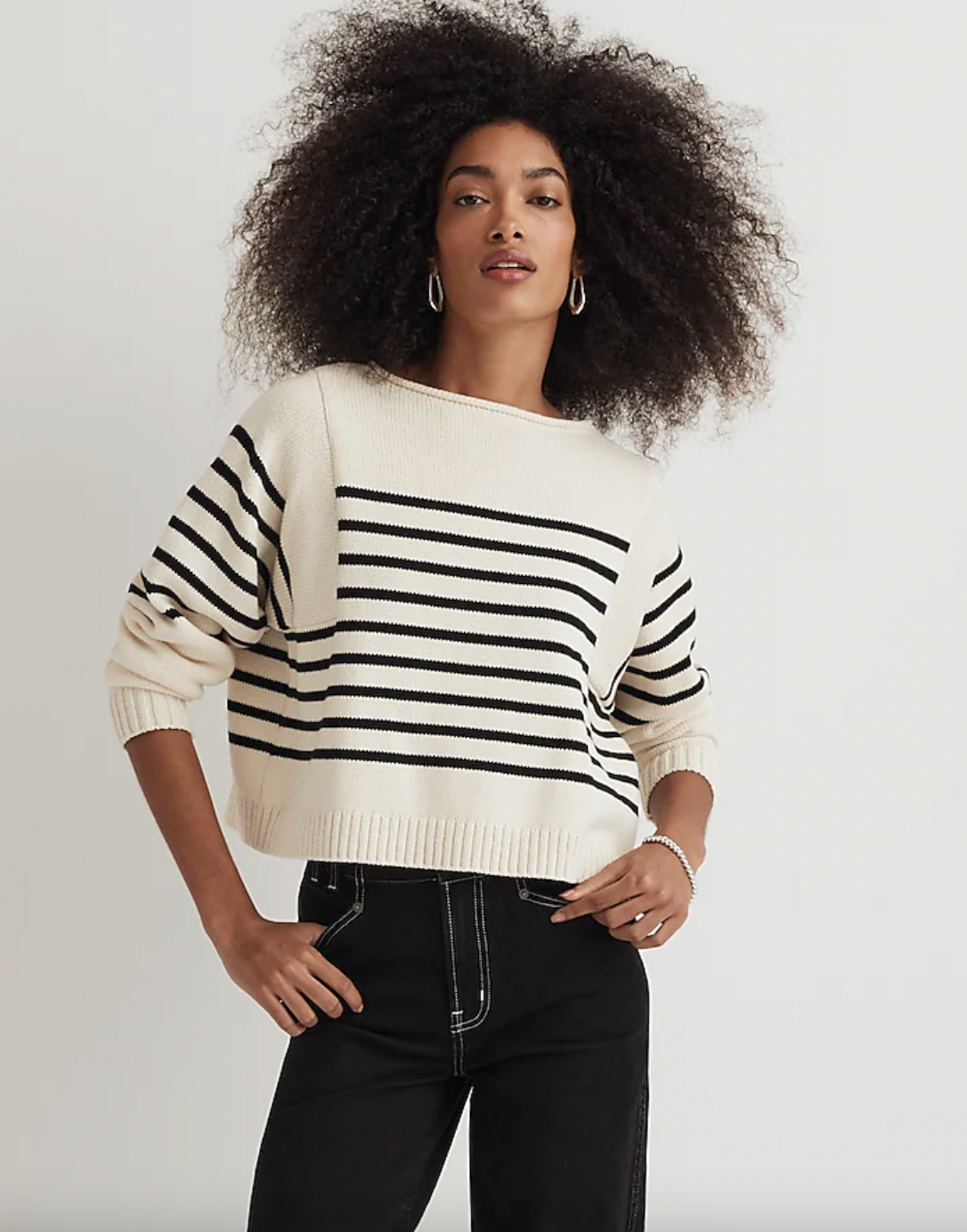 Madewell + Rolled-Neck Pullover Sweater