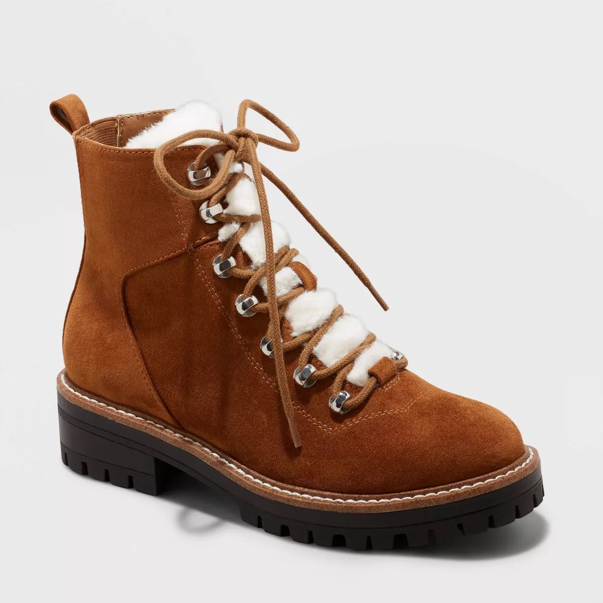 Tory burch cheap courtney shearling boots