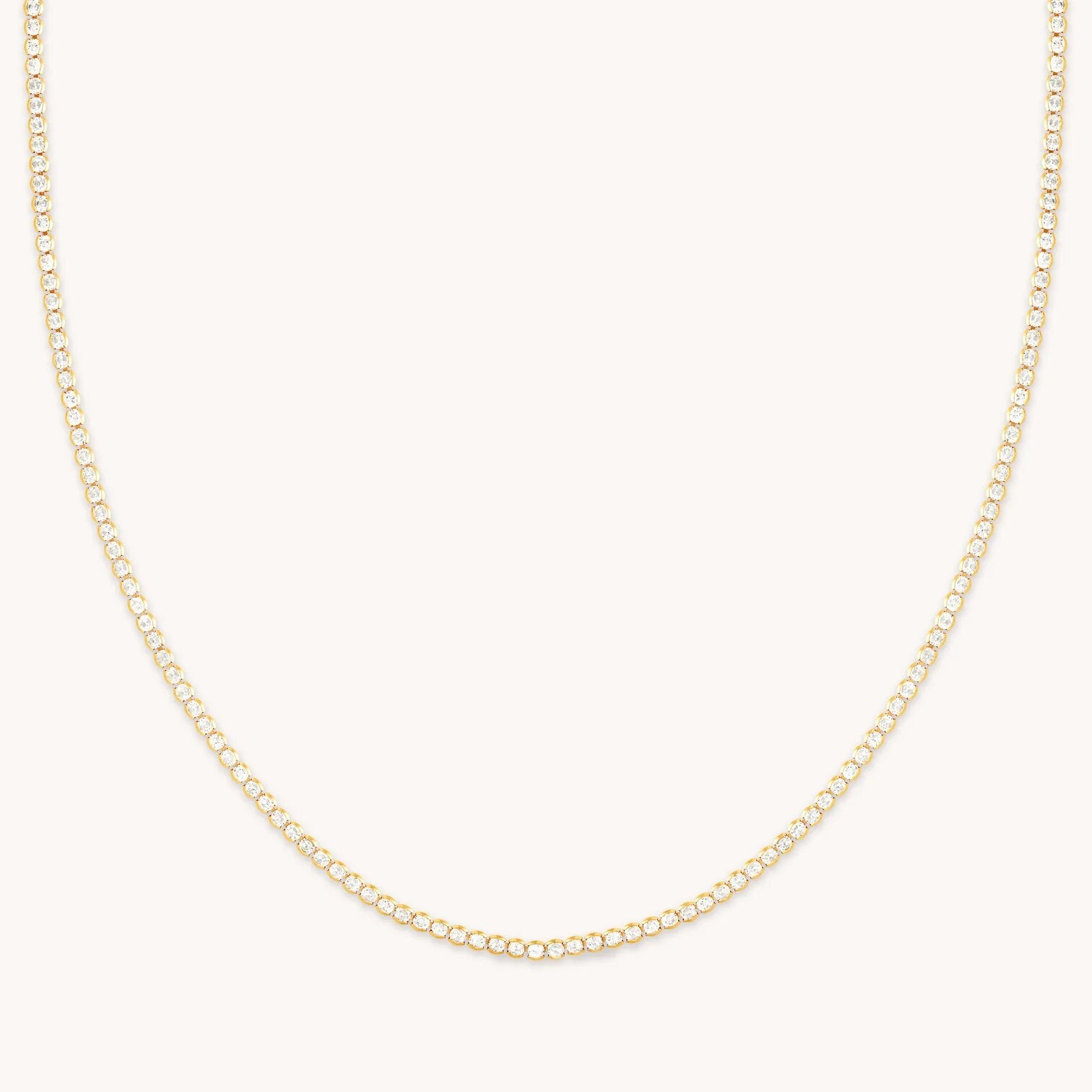 Snake Chain Necklace in Gold | 38-43cm | Jewellery by Astrid & Miyu