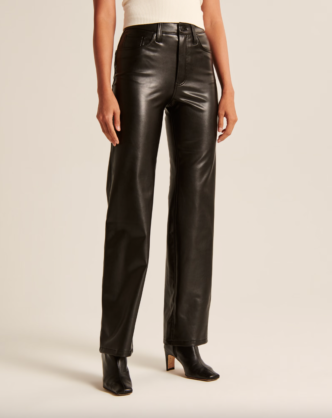 Abercrombie & Fitch + Vegan Leather 90s Relaxed Pant