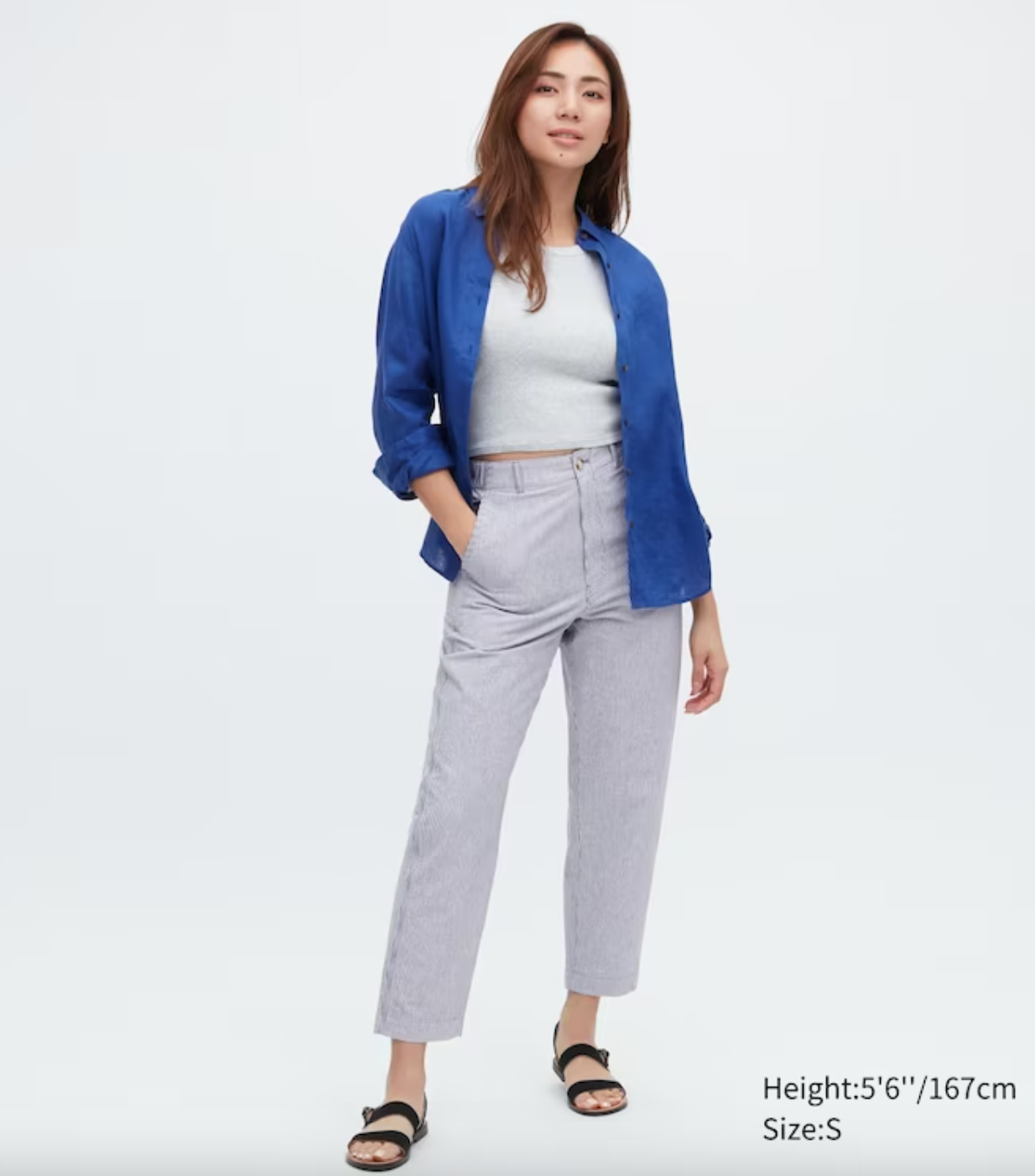 Uniqlo + Linen Cotton Tapered Pants