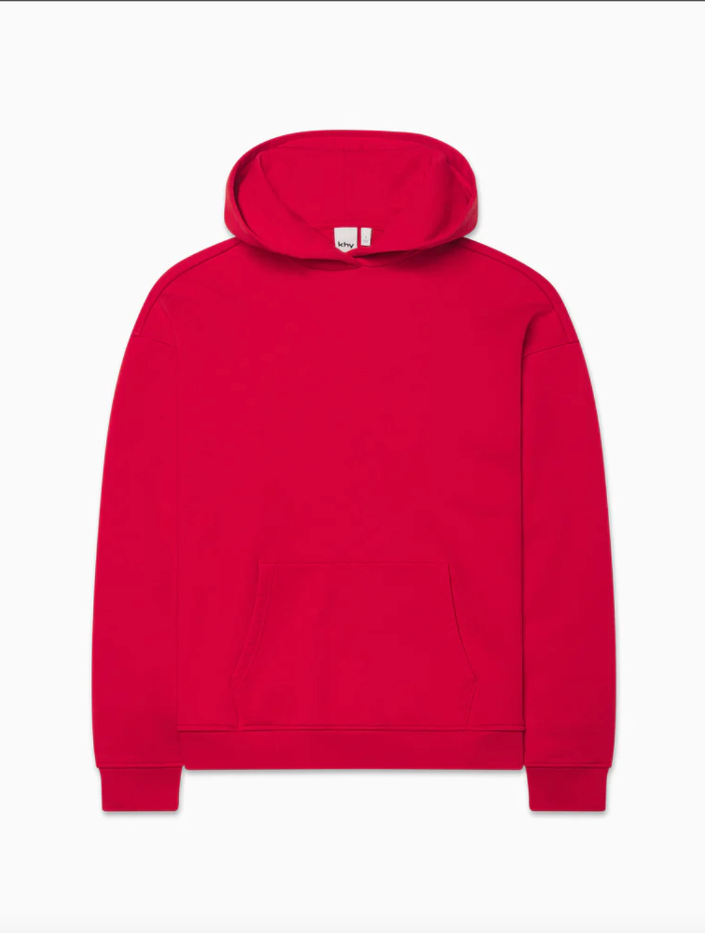 Khy + Fleece Oversized Hoodie Red