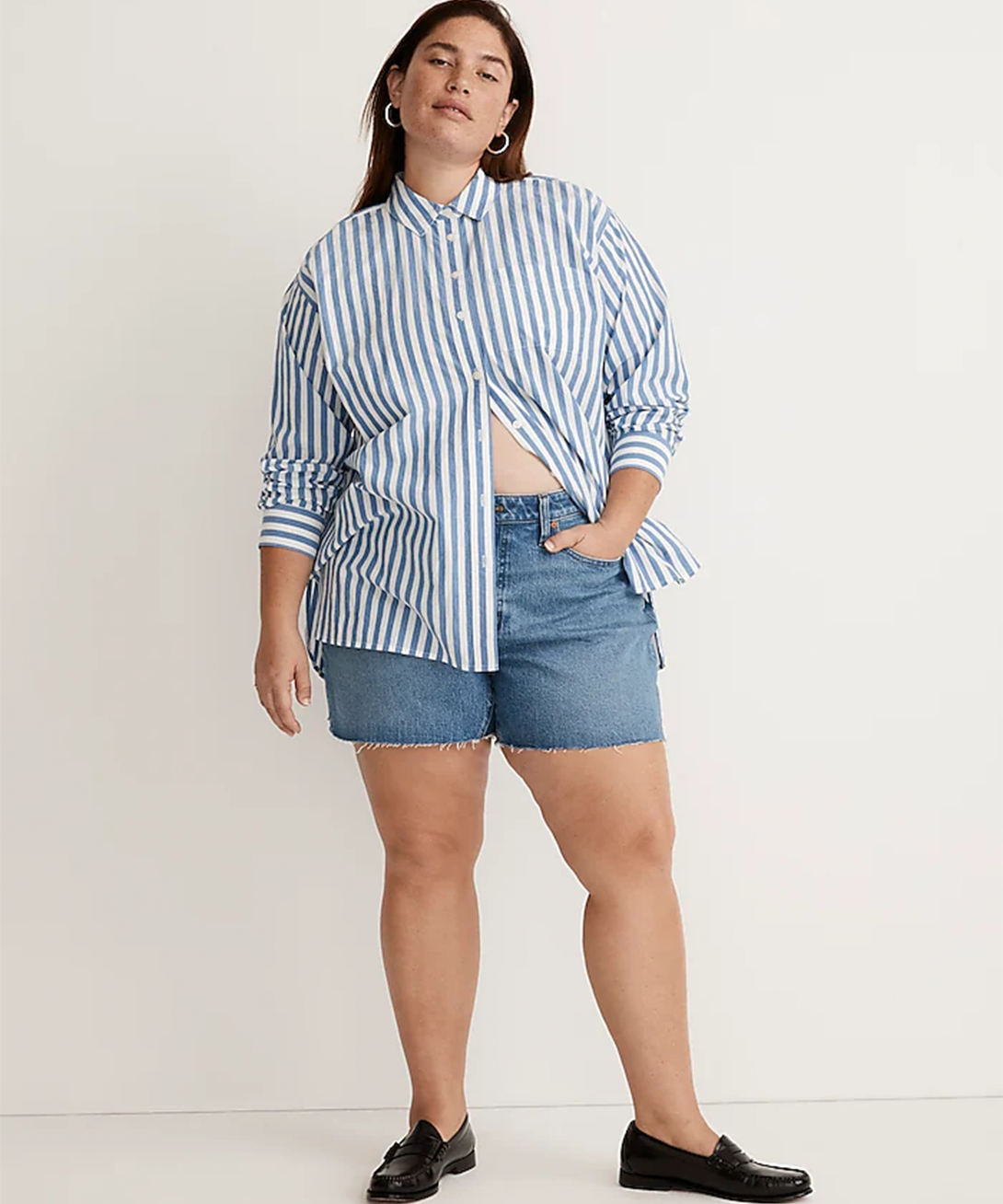 Madewell + The Plus Curvy Perfect Vintage Jean Short