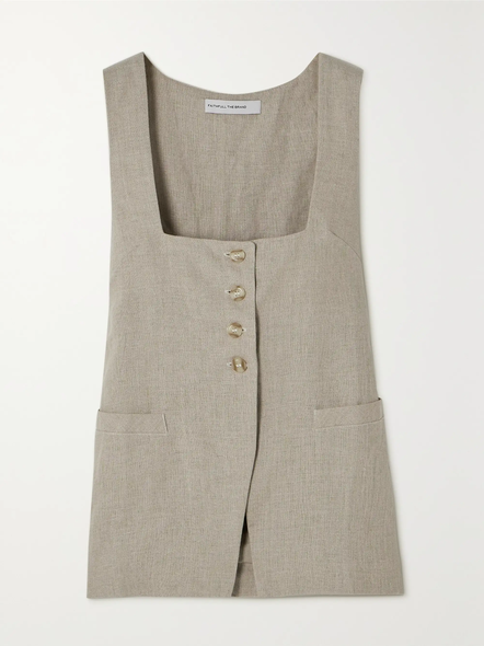 Faithfull the Brand + Faithfull the Brand – Cette Linen Mini Dress