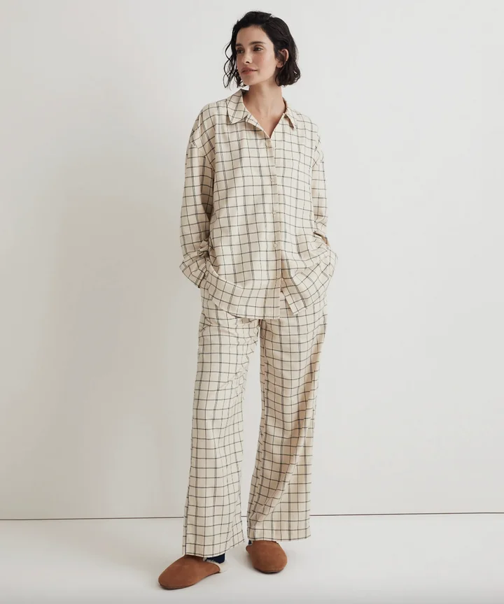 Winter Sleep Lounge Pajama Long Sleeve Top + Long Pant Woman