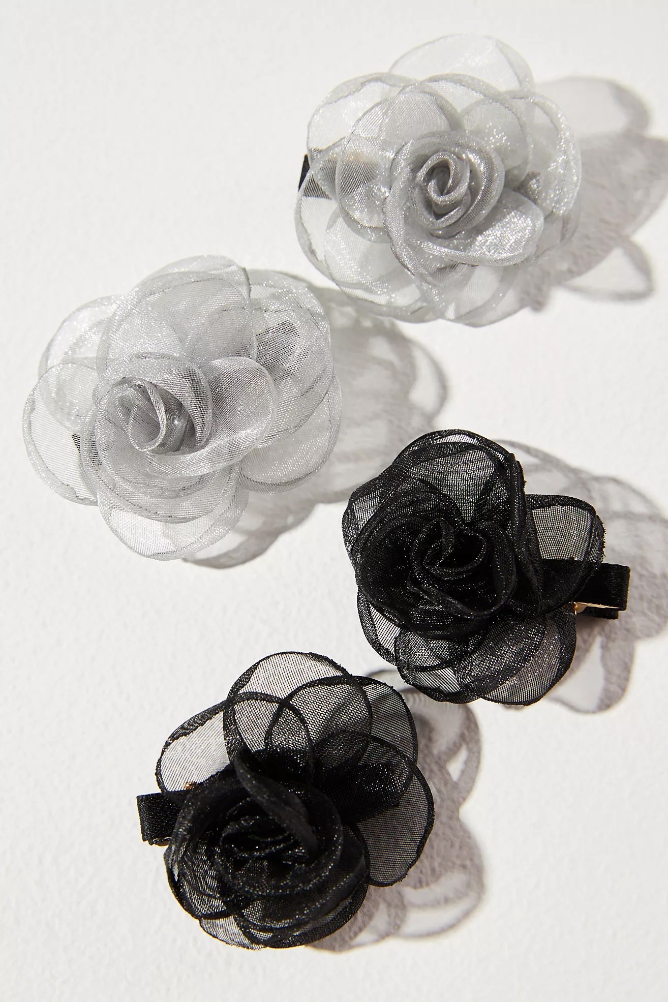 By Anthropologie + Rosette Hair Clips, Set of 4