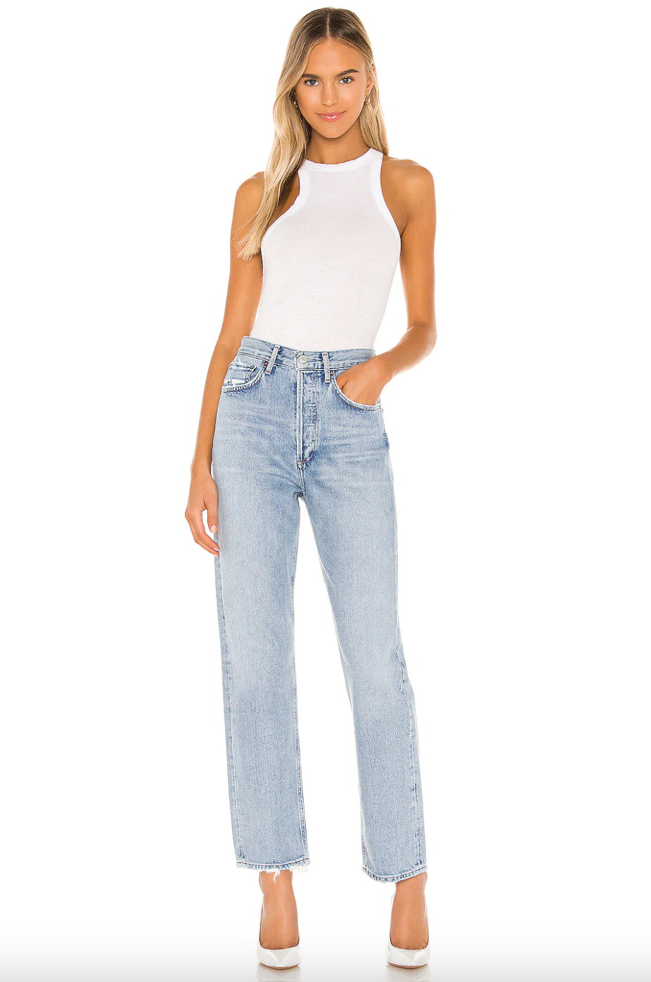 Agolde + 90s Mid-Rise Loose Fit Jeans