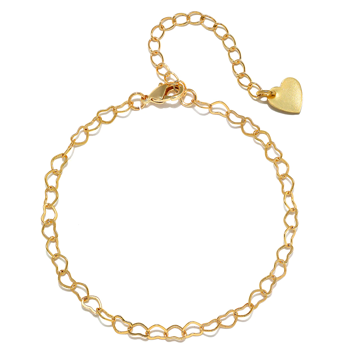 Amelia Rose + Heart Link Bracelet