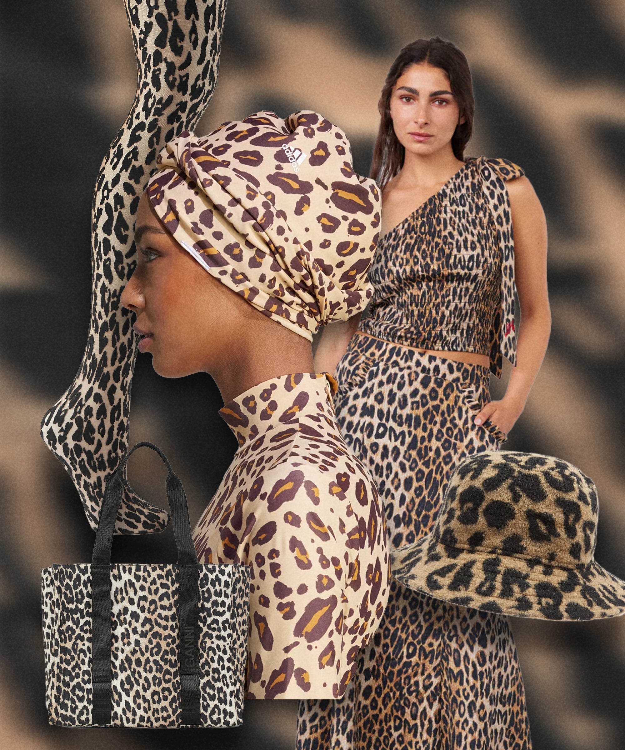 Wild Fable Tan Black Leopard Animal Print Leggings Small Cotton Womens  Tights