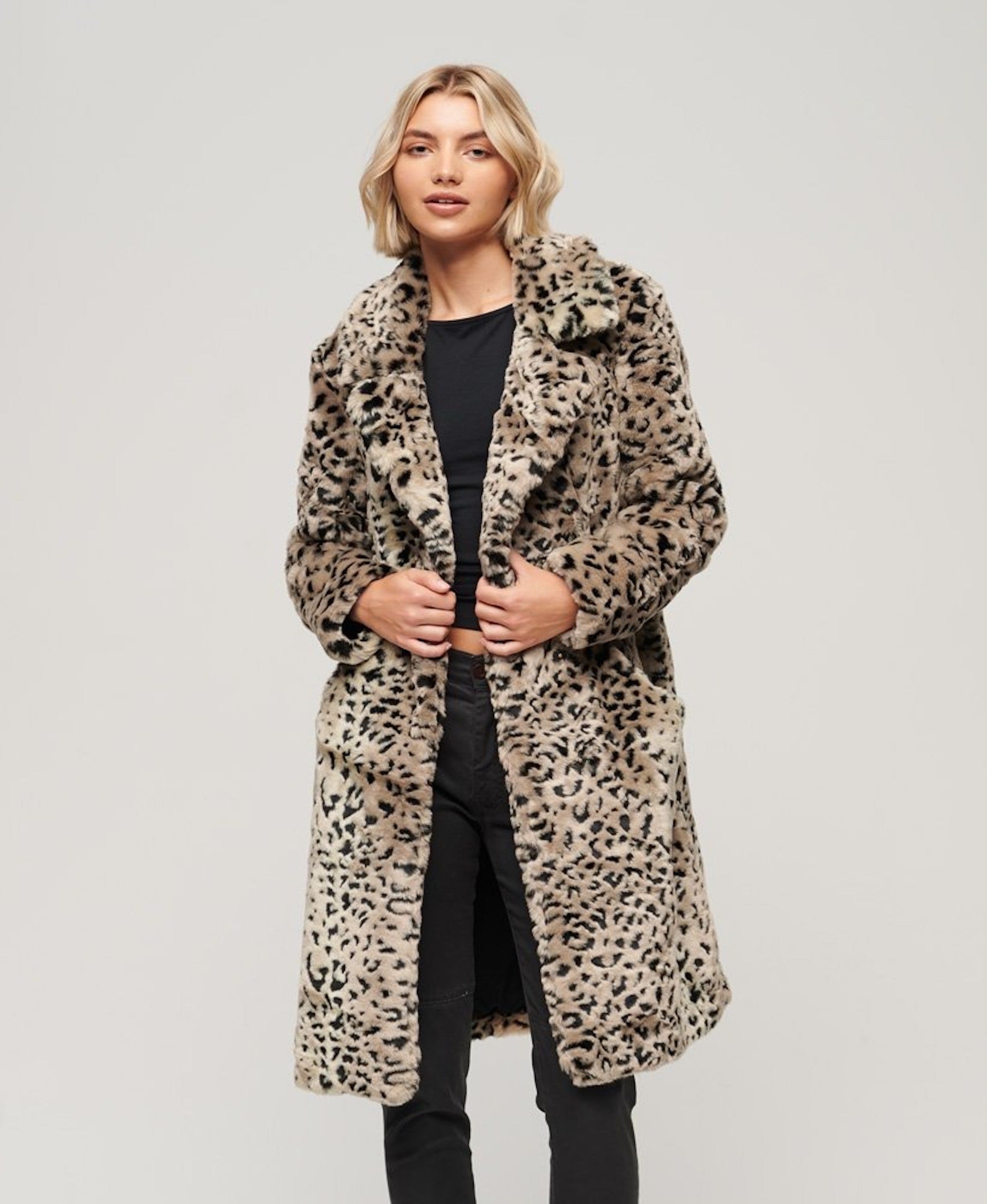 Simply be on sale leopard print coat