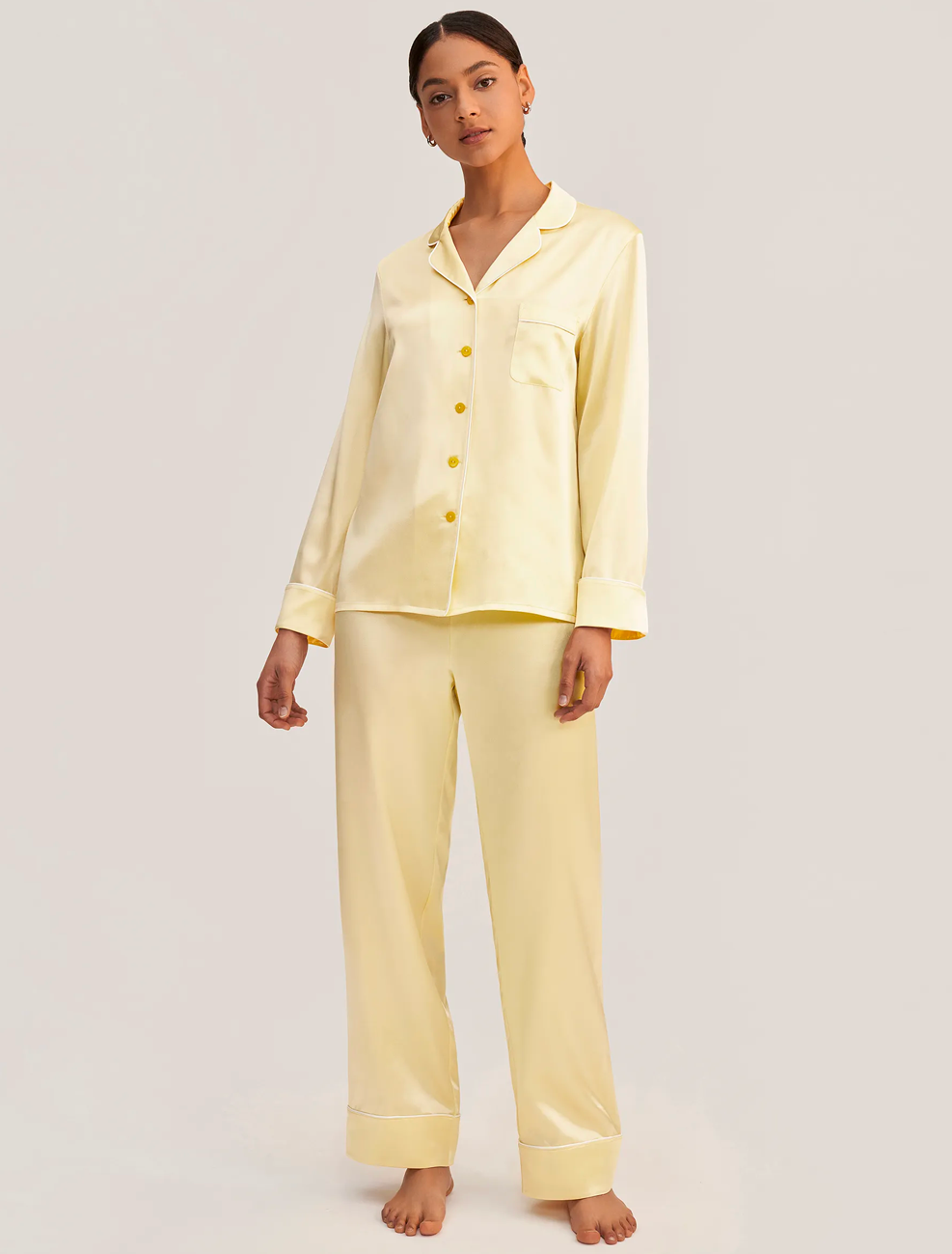 Lily Silk + Golden Cocoon Silk Pyjama Set
