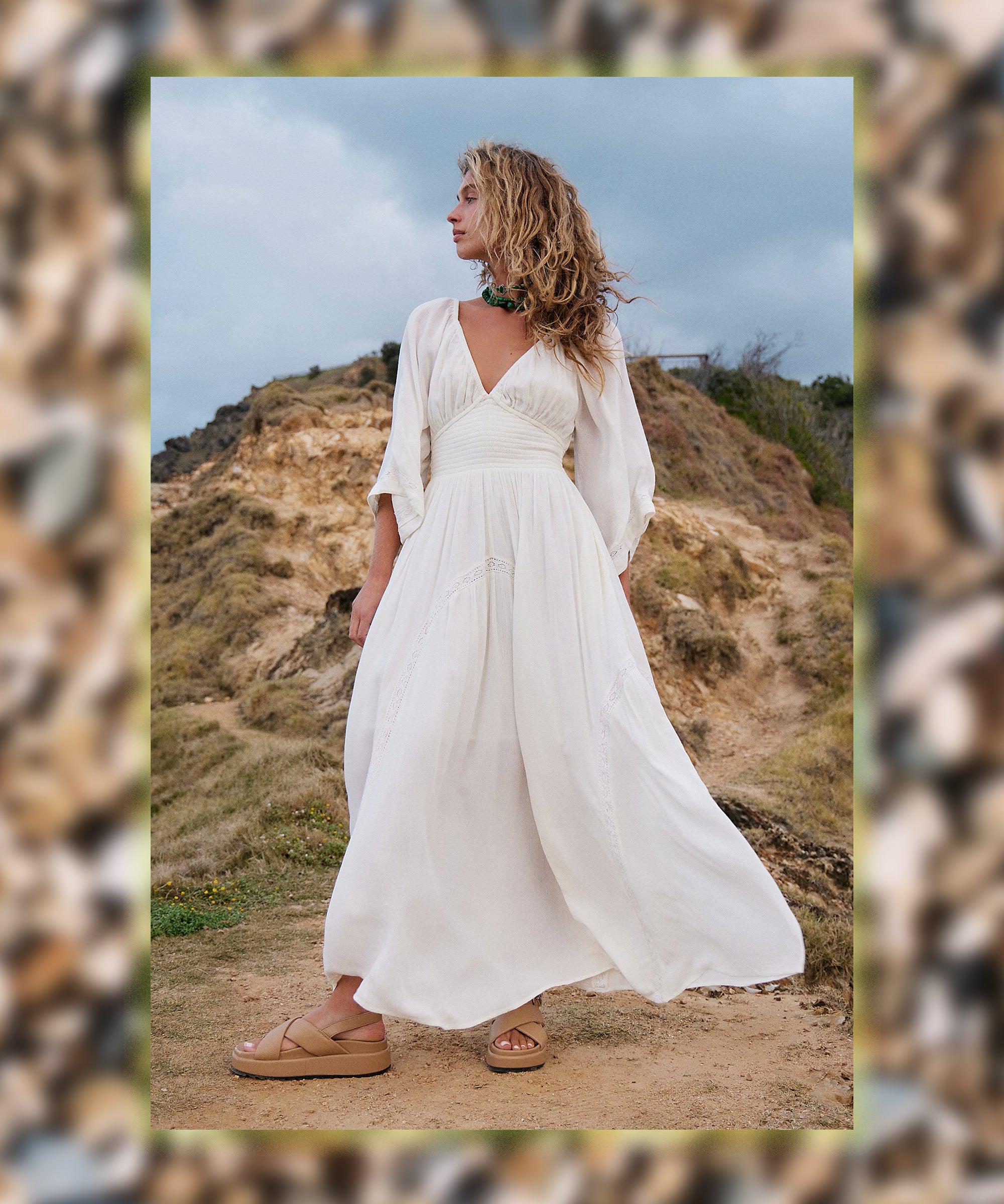The Exclusive White Floral Lace Maxi Dress – Beginning Boutique US