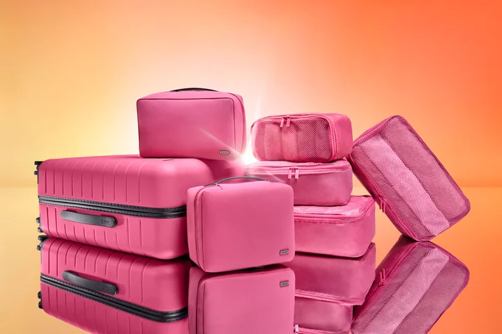 Away Luggage Island Pink Collection Launch