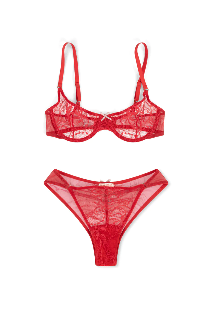 Women lace See-Through Sexy Lingerie two-piece set - The Little Connection