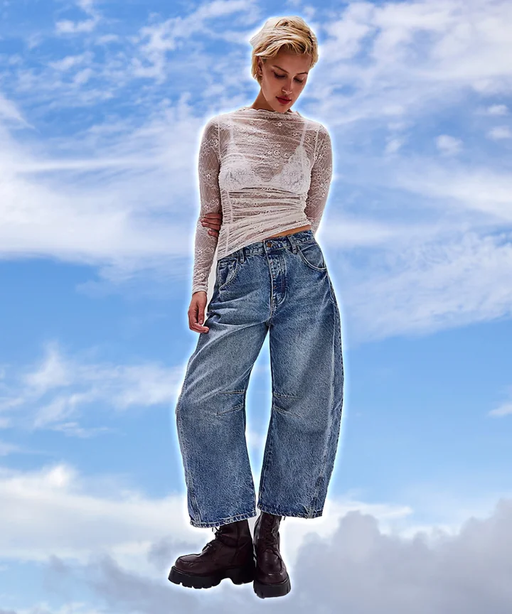 Fashion (Light Blue)Flare Jeans Women Vintage Denim Pants Fashion @ Best  Price Online