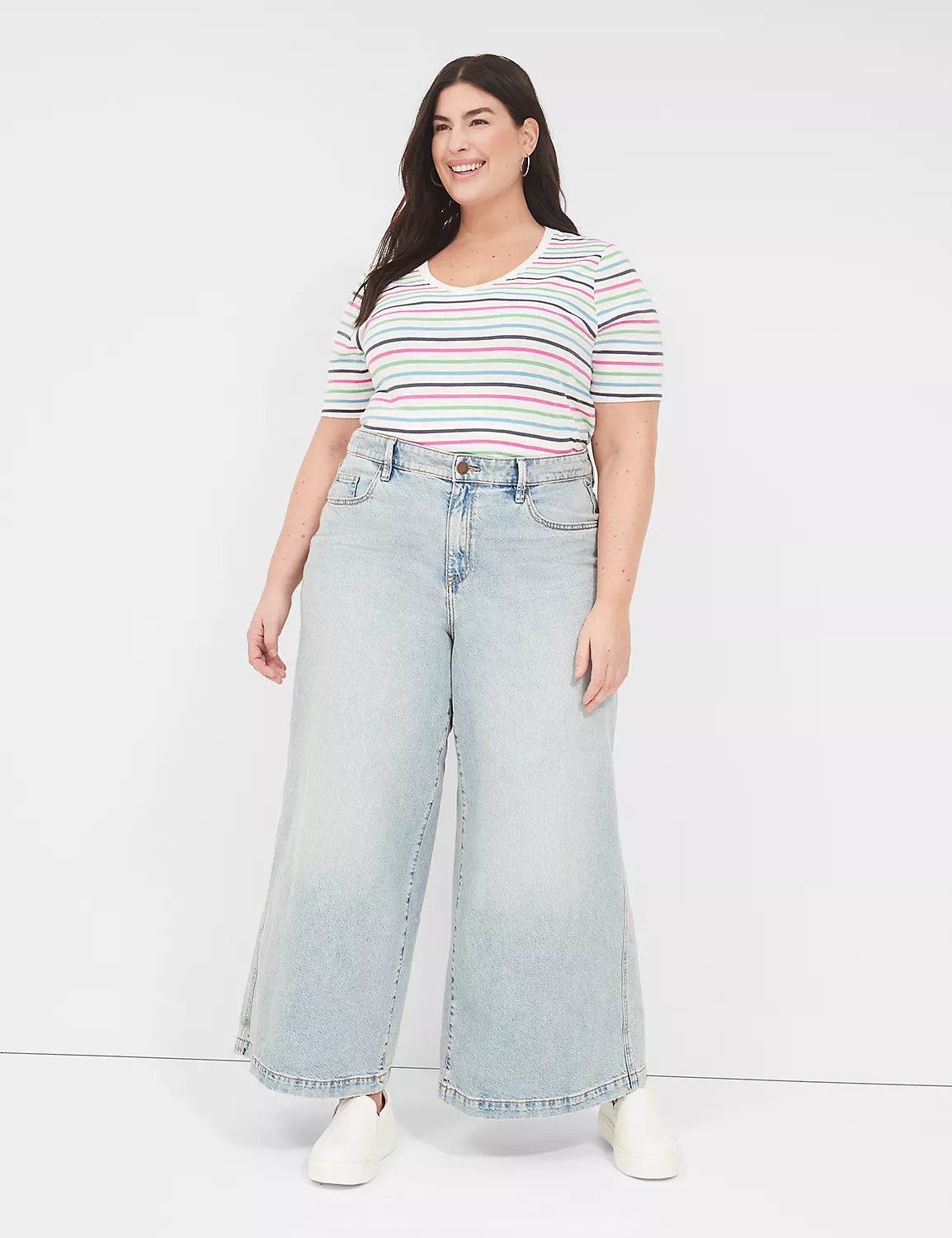 Old Navy + Extra High-Waisted Black-Wash Cut-Off Wide-Leg Jeans for Women