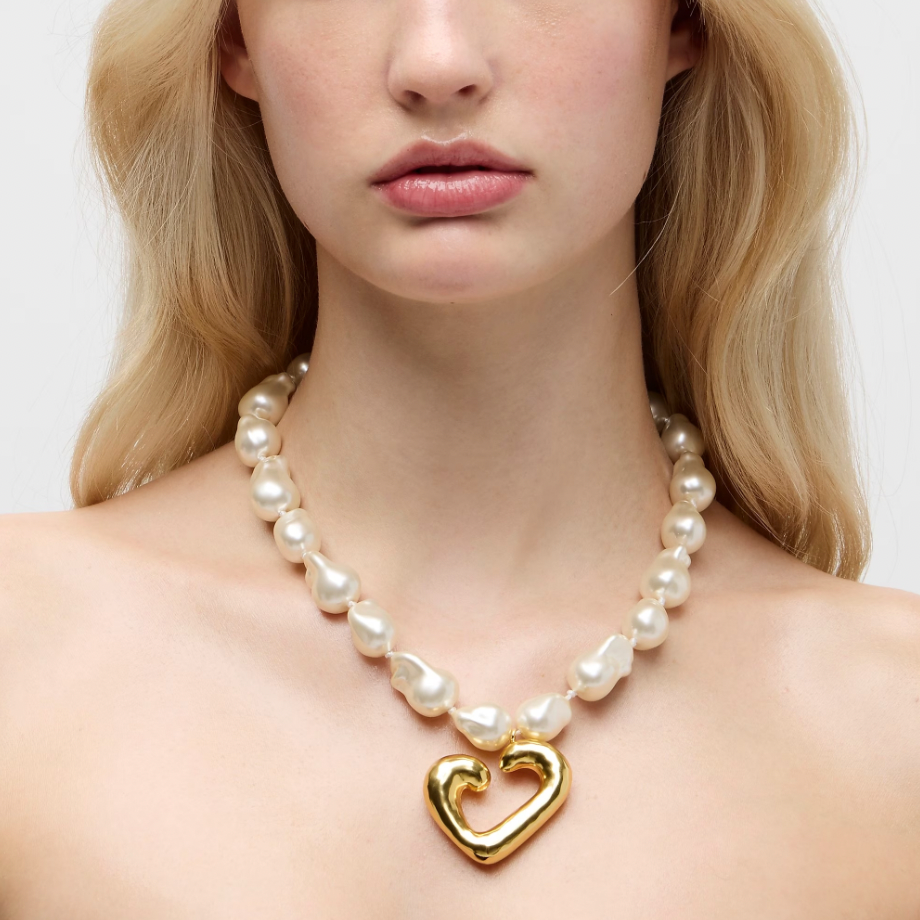 Collar Perlas Pendant Golden - Sonia Heilbron