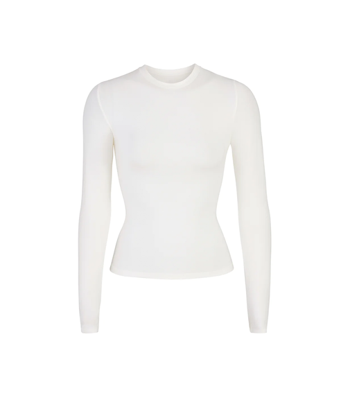 SKIMS Soft Smoothing Turtleneck Top try on with @tatlafata