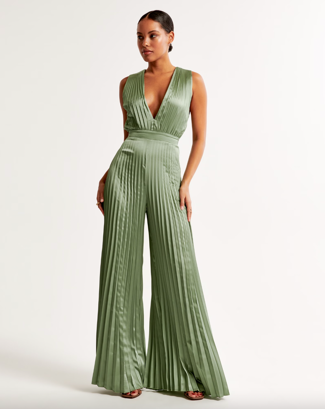 Abercrombie & Fitch + Giselle Pleated Jumpsuit