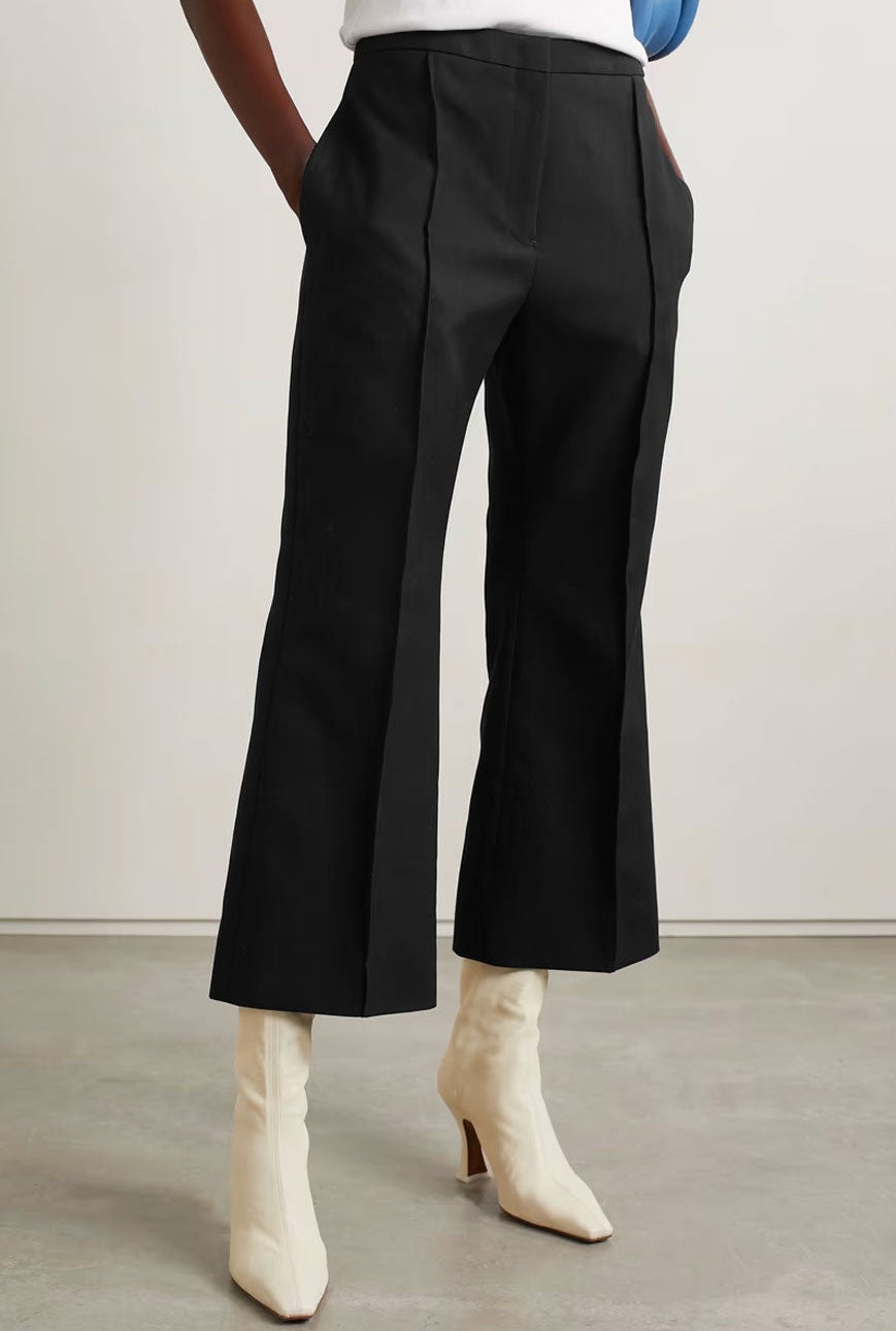 Jil Sander + Cotton Piqué Straight-Leg Pants