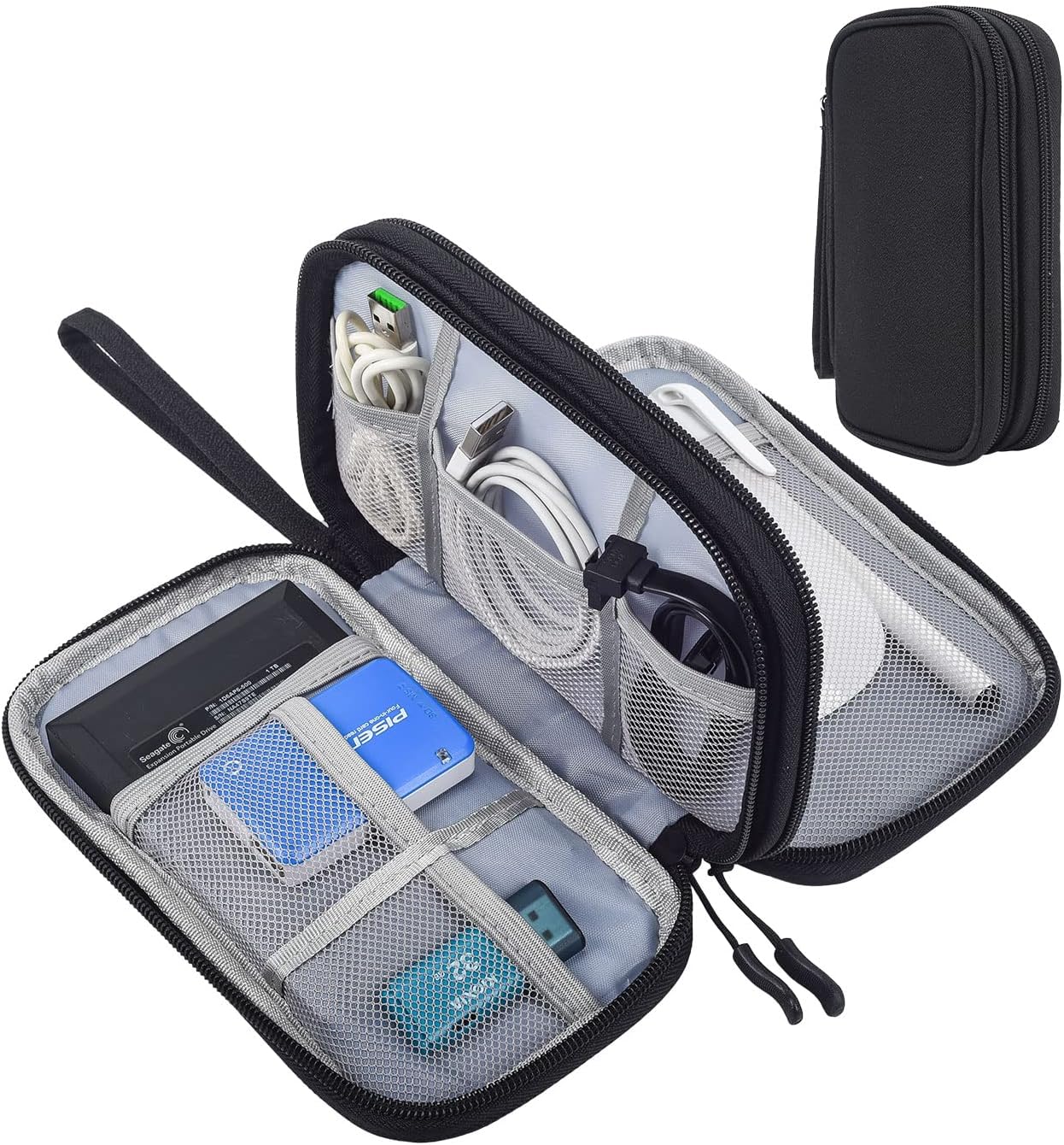 CAOODKDK + CAOODKDK Electronics Accessories Organiser Pouch Bag