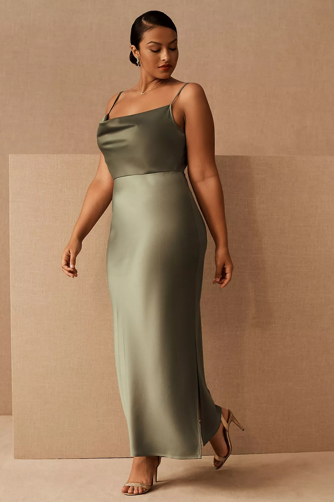 Bhldn satin outlet dress