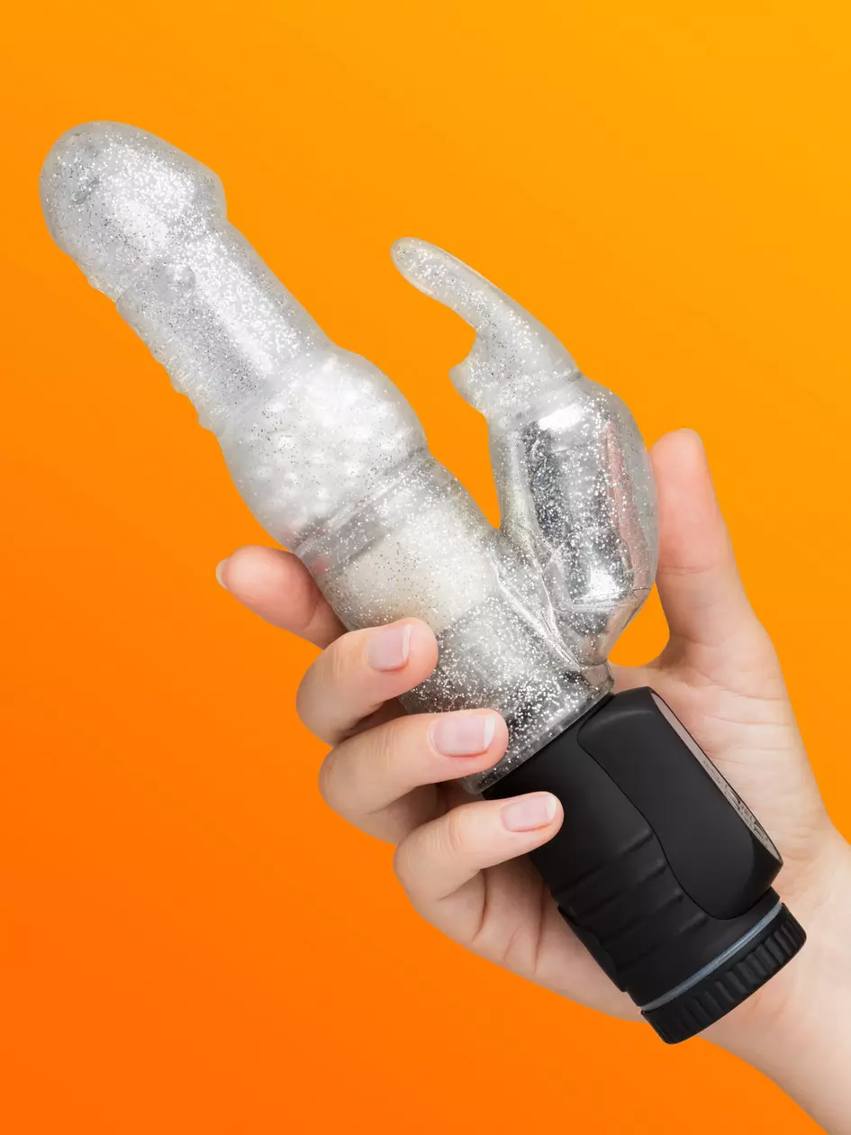 Lovehoney + Jessica Rabbit 10-Function Silver Rabbit Vibrator