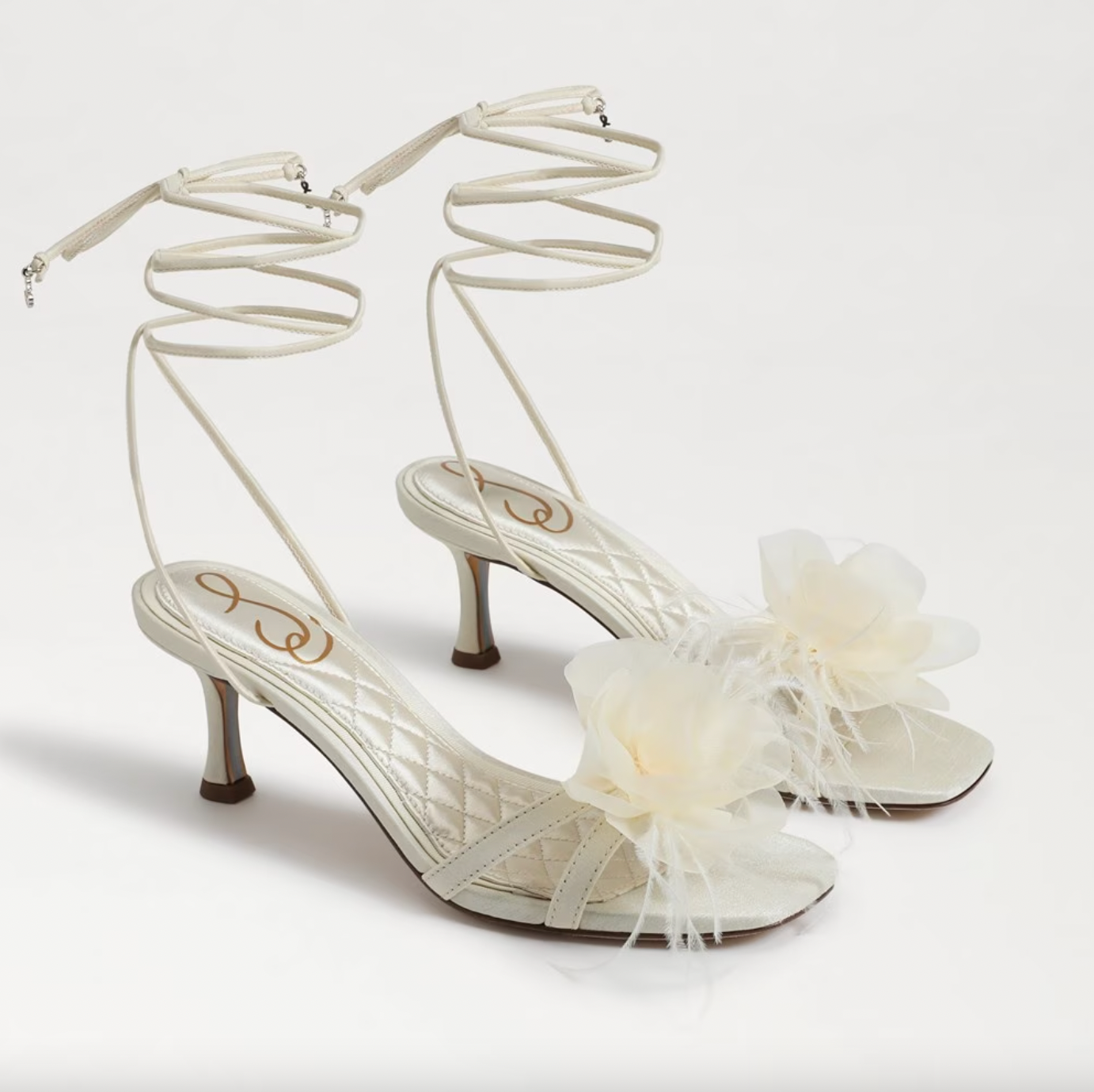 14 Cm Thick Heels Lace Design Comfortable Bridal Shoes Wedding Shoes -  118.18 € + KDV