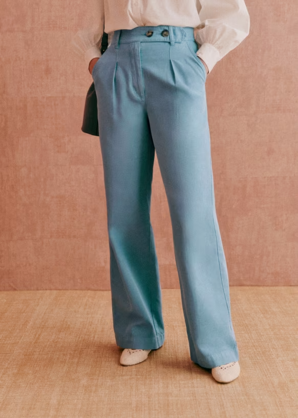 Madewell x Aimee Song Slim Tapered Pants in Faux Leather