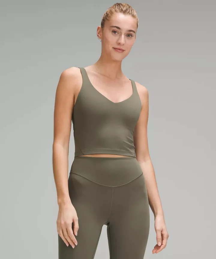 lululemon - align leggings dark olive on Designer Wardrobe