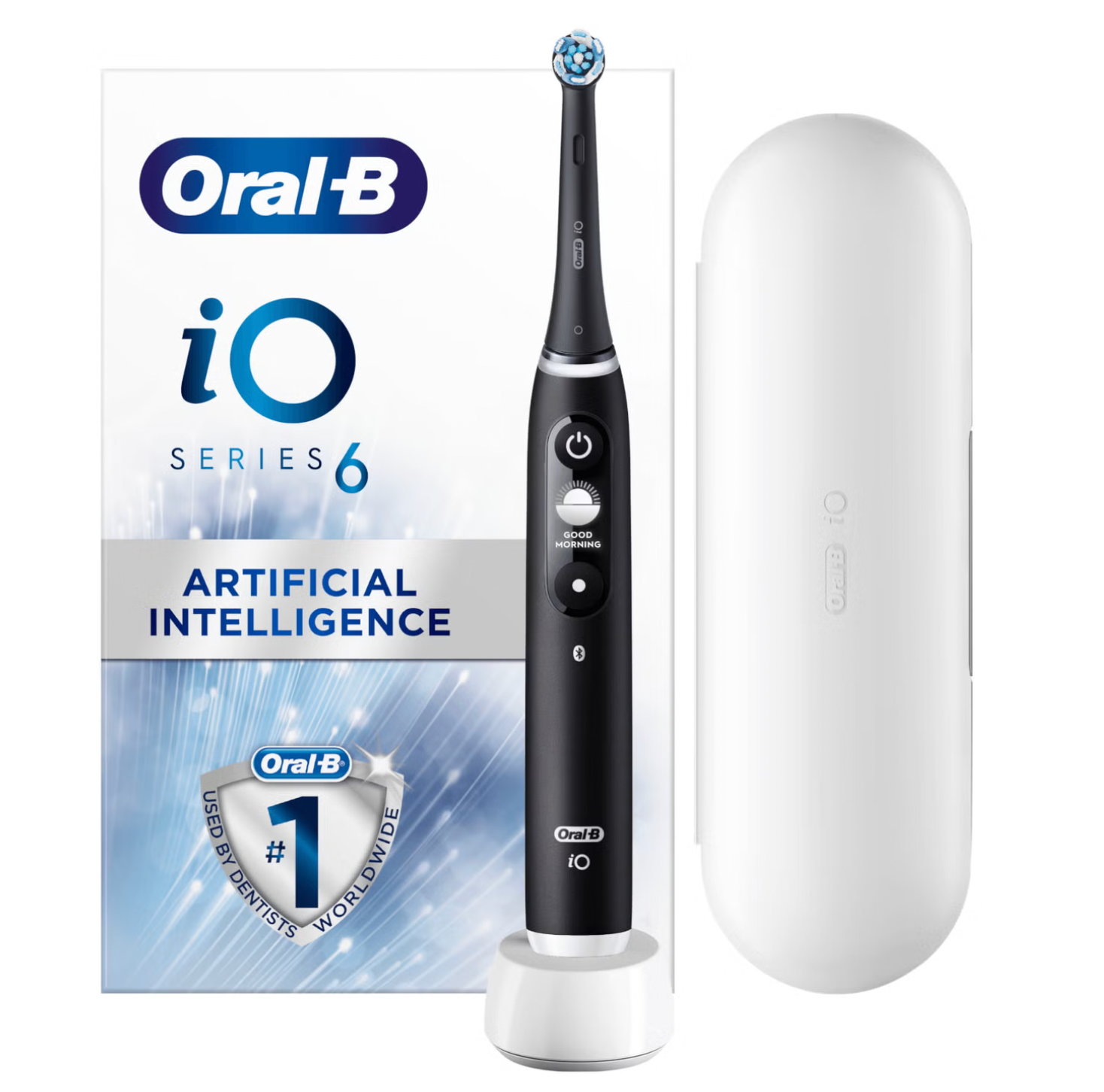 Oral-B + Oral B IO6 Black Lava Electric Toothbrush With Travel Case