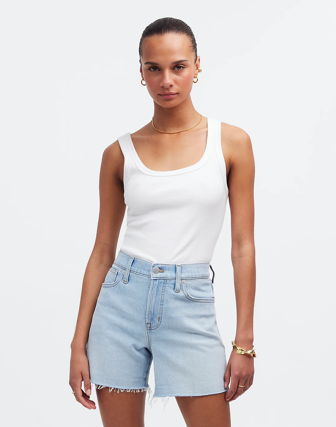 Madewell + The Perfect Vintage Jean Short: Raw-Hem Edition