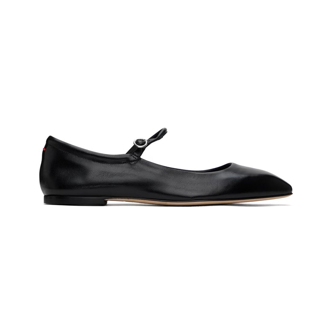 aeydē + Black Uma Ballerina Flats