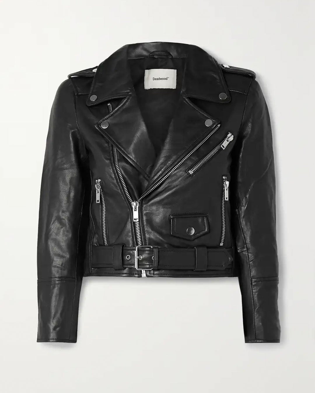 Deadwood + Joan Leather Biker Jacket