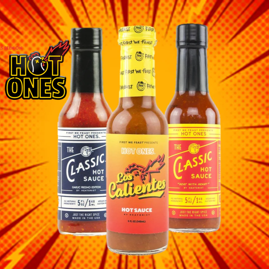 HOT ONES + Hot Sauce Trio