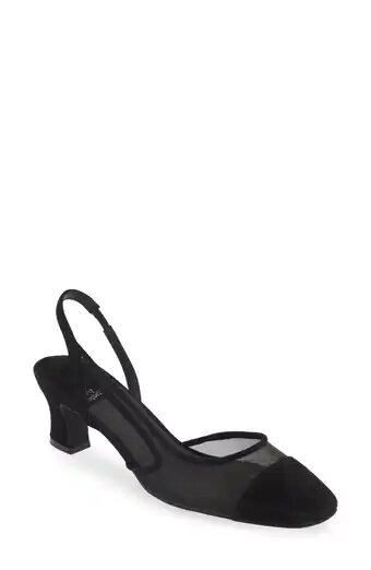 Jeffrey Campbell + Thomnas Slingback Half d’Orsay Cap Toe Pump (Women)