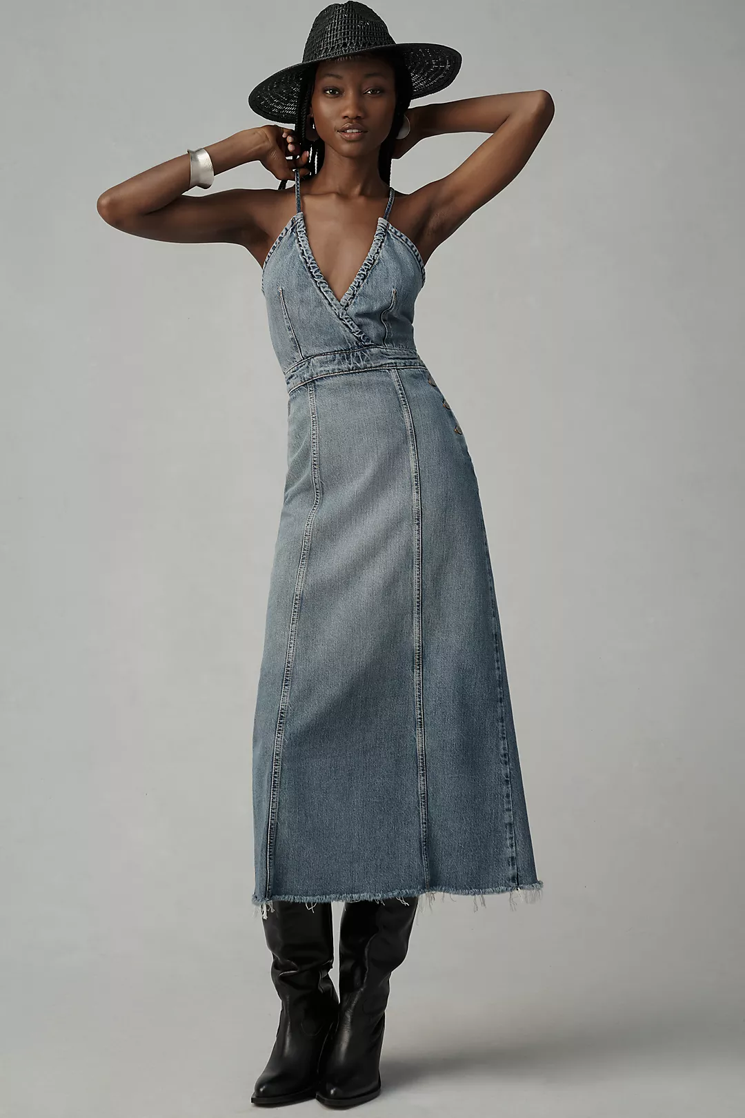 Ética + Callista Denim Midi Dress