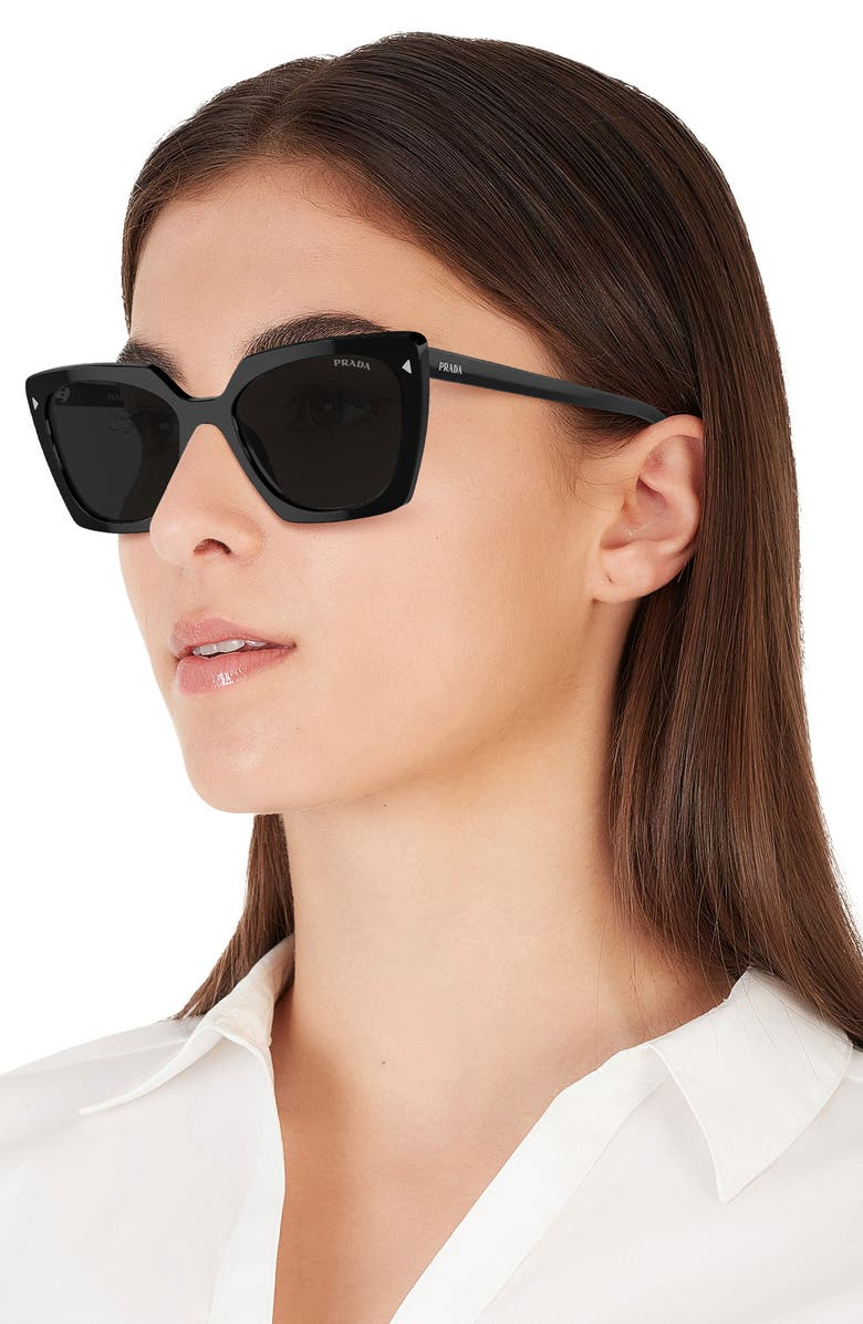 Prada 54mm cat eye sunglasses hotsell