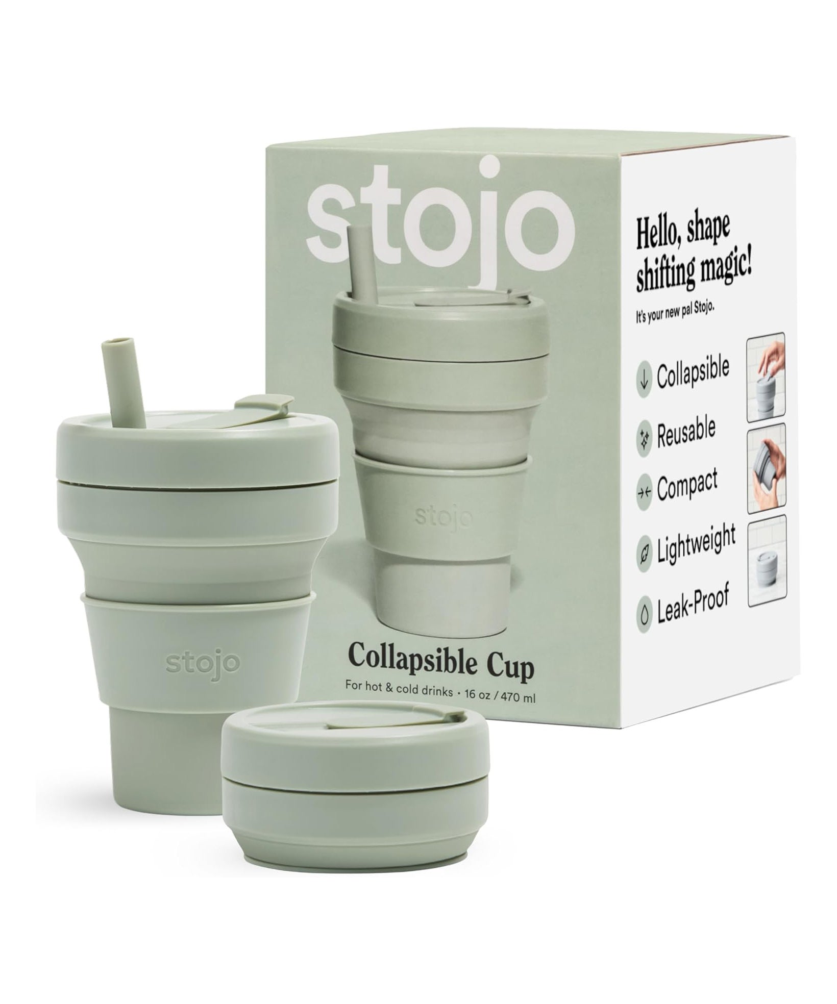 Stojo + Collapsible Travel Cup