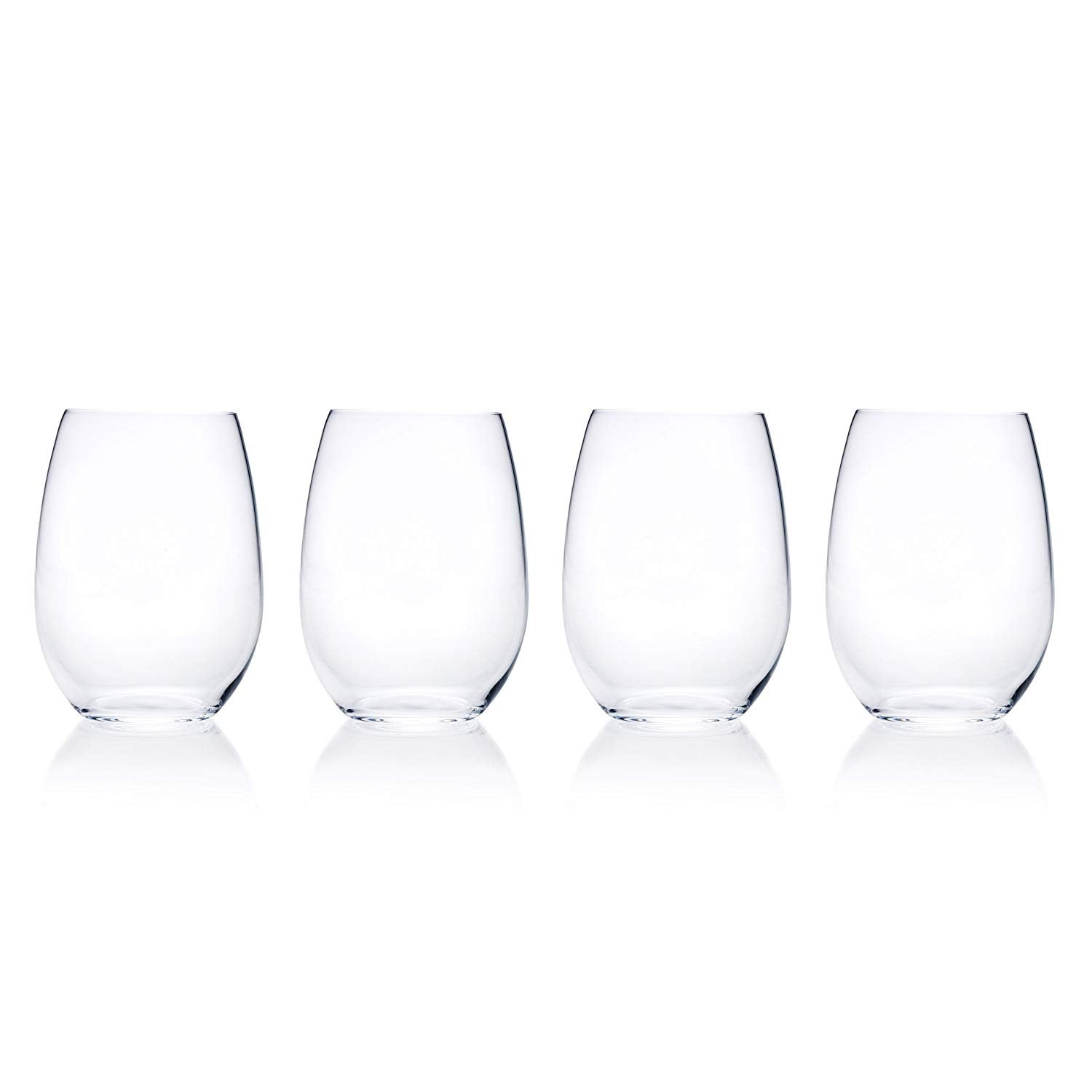 Mikasa Party 10 oz. Stemless Martini Glasses, Set of 4