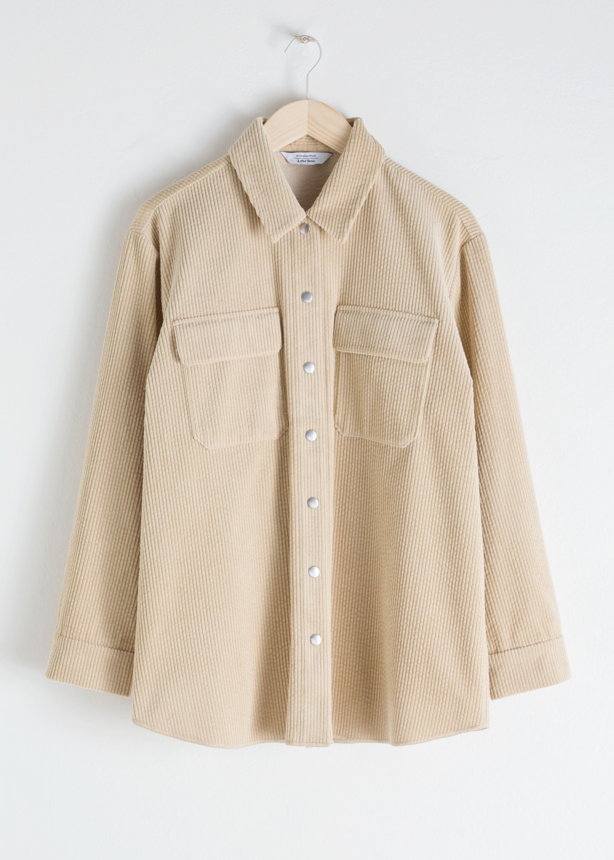 oversized corduroy workwear shirt