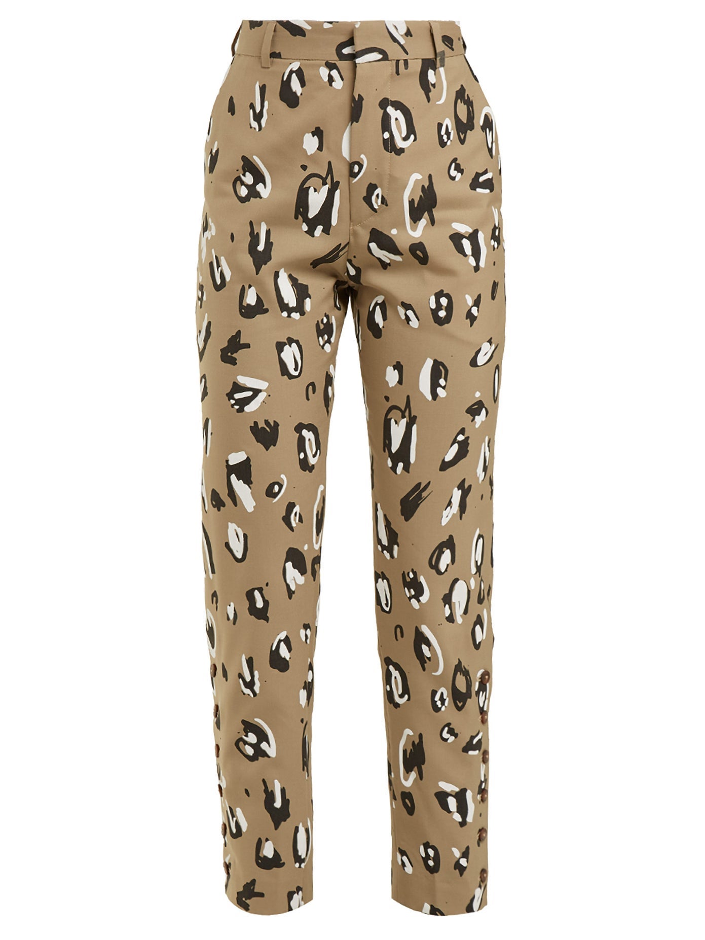 Charles Jeffrey Loverboy + Leopard-print straight-leg trousers