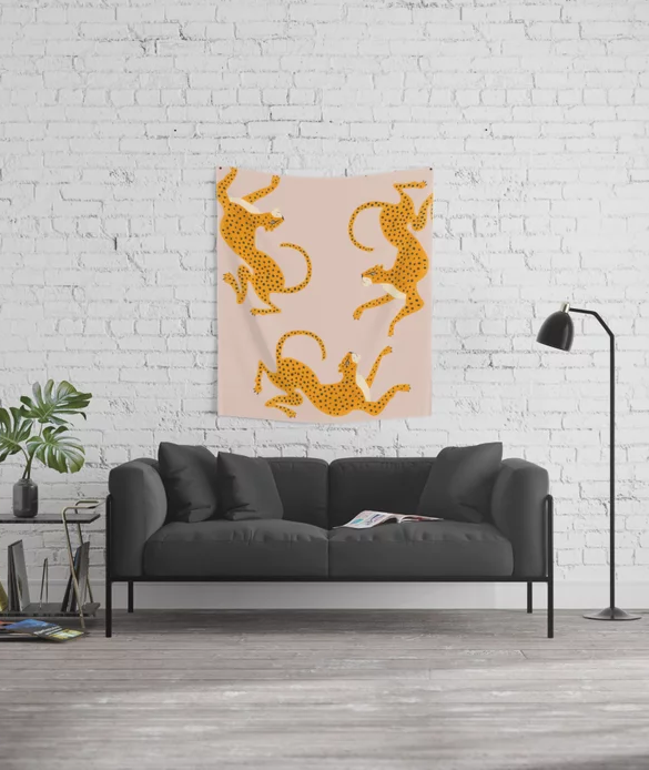 Society6 + Leopard Race Wall Tapestry