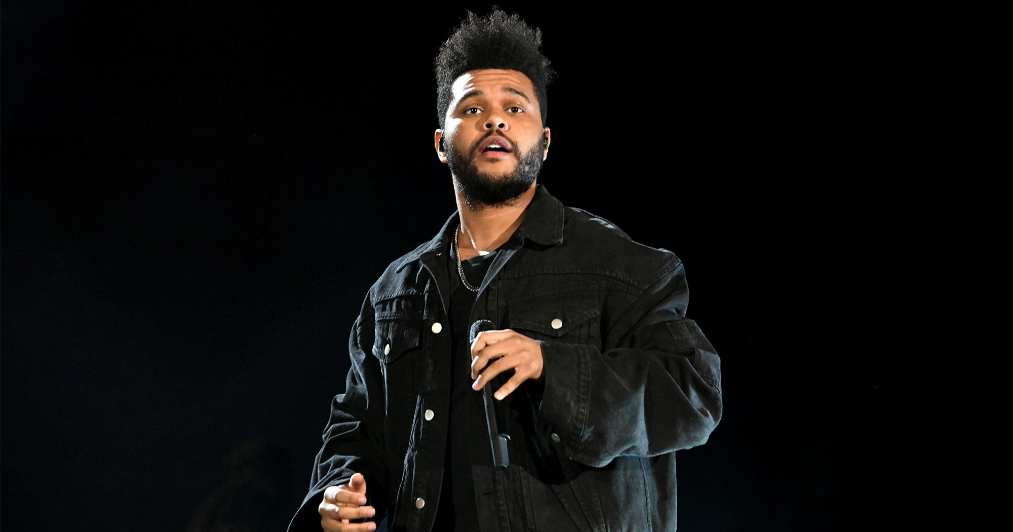 The Weeknd Reveals New Afro Hair And Mustache At TIFF