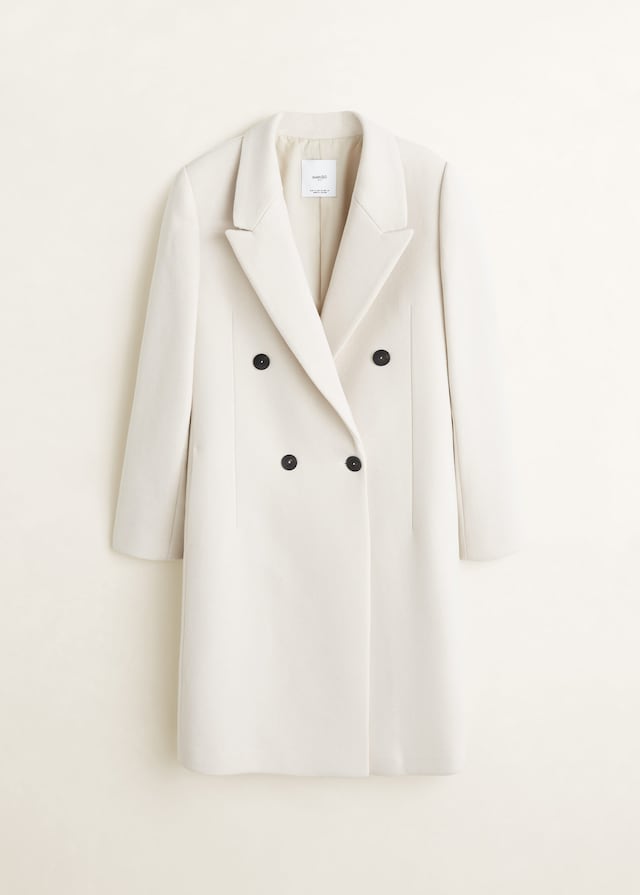 Structured wool coat outlet mango