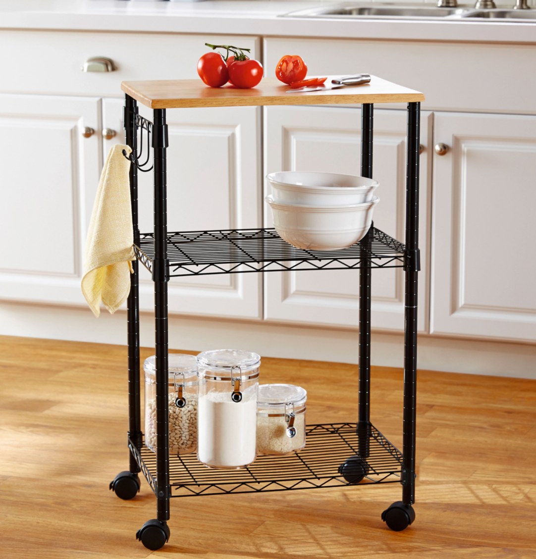 Mainstays + Multi-Purpose Kitchen Cart