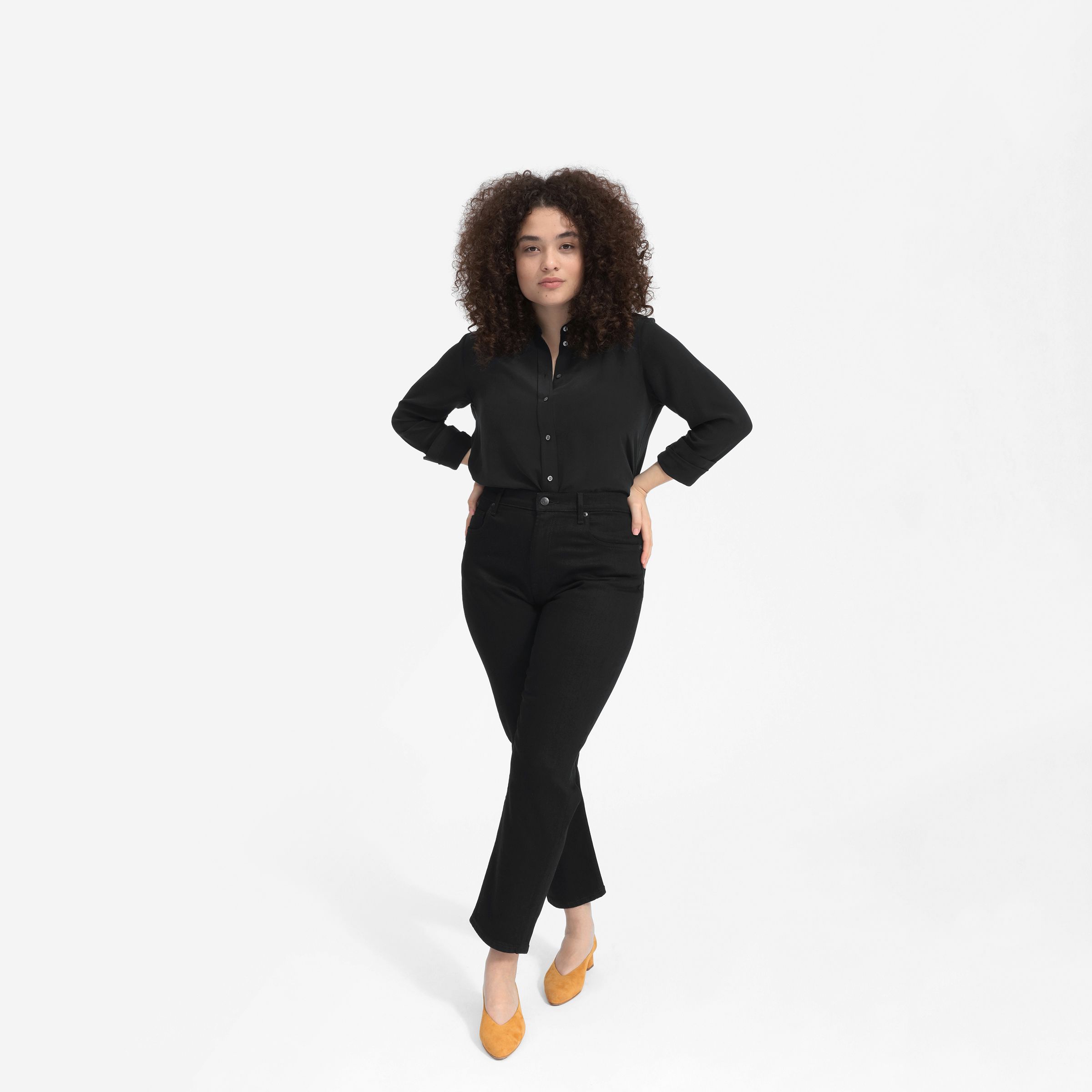 the clean silk relaxed shirt everlane