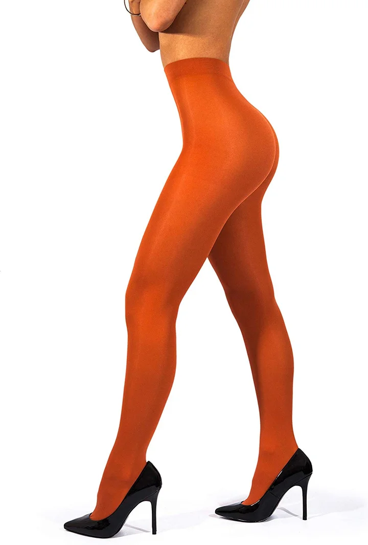 Orange Spider Web Tights for Halloween From Small Sizes to Plus Size. -   Canada