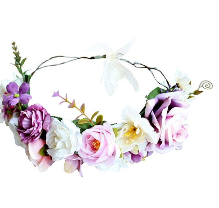 Vivivalue + Adjustable Flower Headband