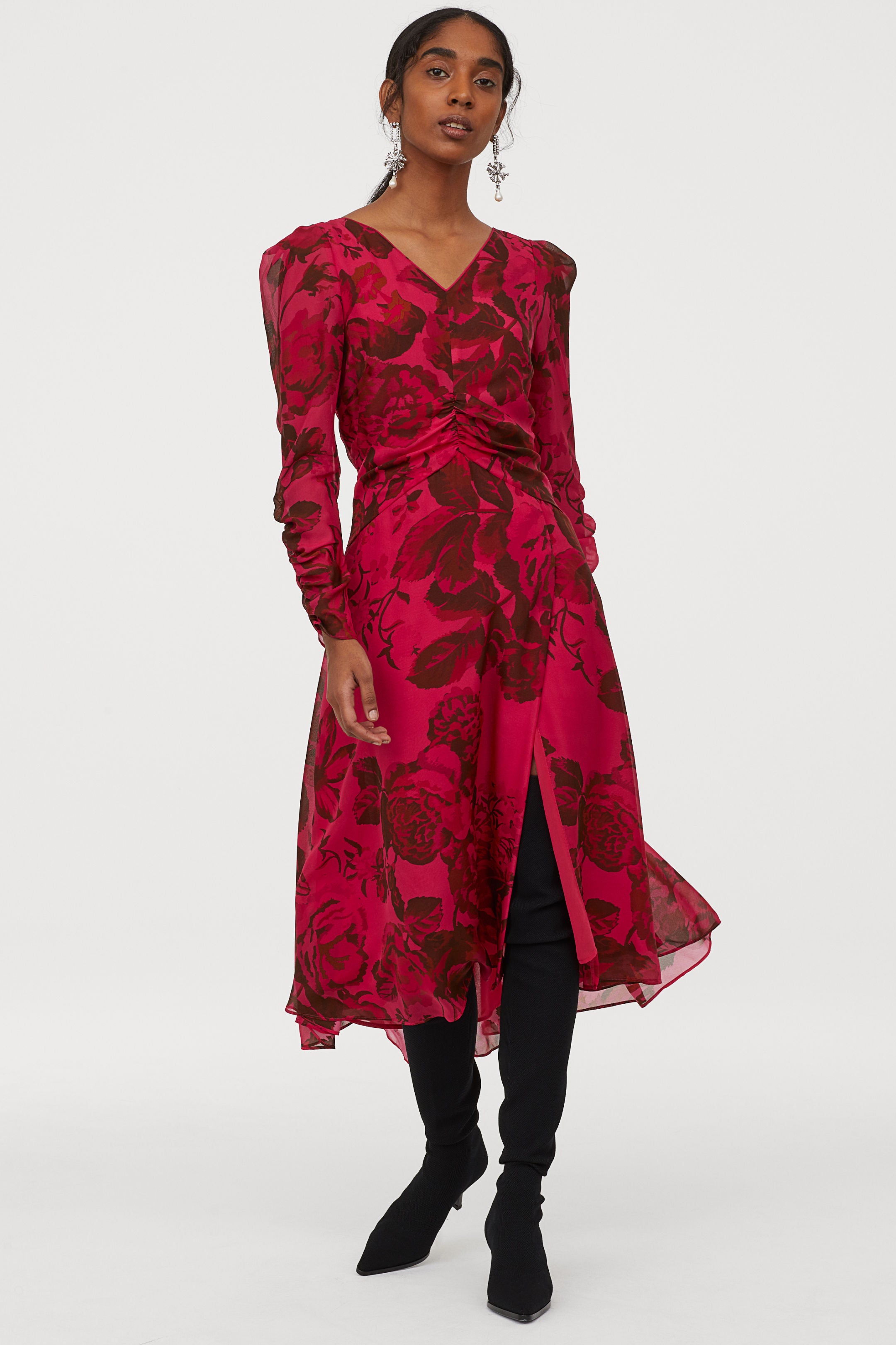 H&m conscious silk on sale dress